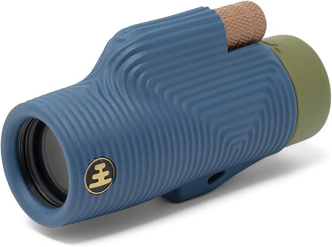 Nocs Provisions Zoom Tube 8x32 Monocular, 8X Magnification Telescope, Bak4 Prism, Wide Field of View for Bird Watching, Backpacking & Wildlife Viewing - Indigo Blue II