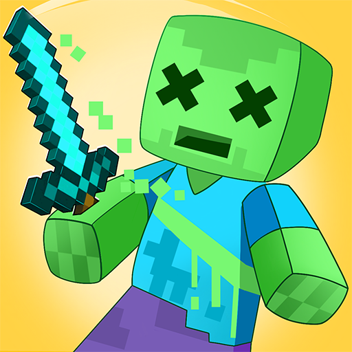 Noob Ninja - Sword Master: Epic battle in the minecraft world
