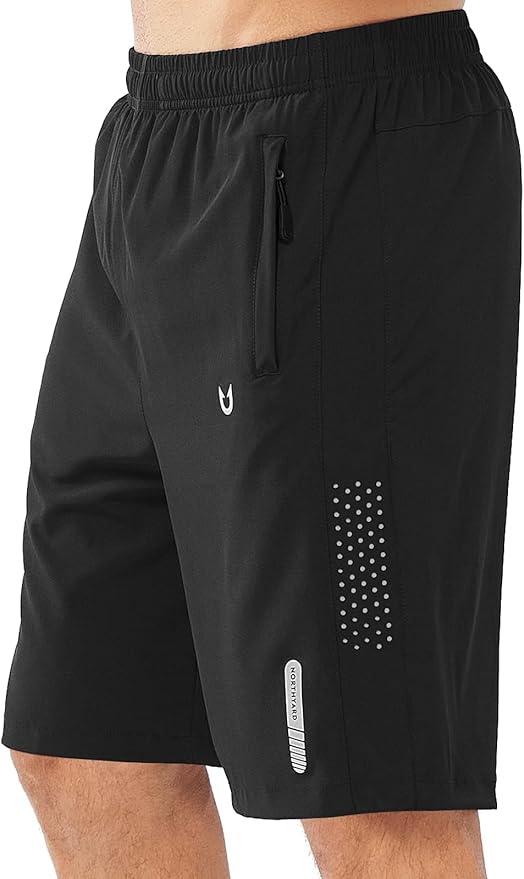 NORTHYARD Men's Athletic Running Shorts Gym Workout 7"/9"/5" Quick Dry Lightweight Sports Basketball Tennis 3 Zipper Pockets
