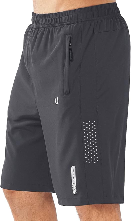 NORTHYARD Men's Athletic Running Shorts Gym Workout 7"/9"/5" Quick Dry Lightweight Sports Basketball Tennis 3 Zipper Pockets