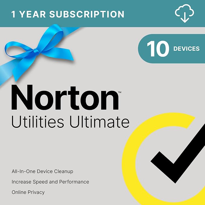 Norton Utilities Ultimate for 10 Devices, Keep your devices running like new - for Windows PC, Android and iOS (Download)