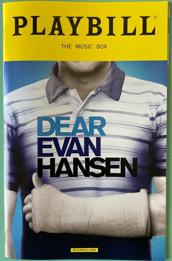 Original Broadway Cast Brand New Color Playbill from Dear Evan Hansen at the Music Box Theatre 2017