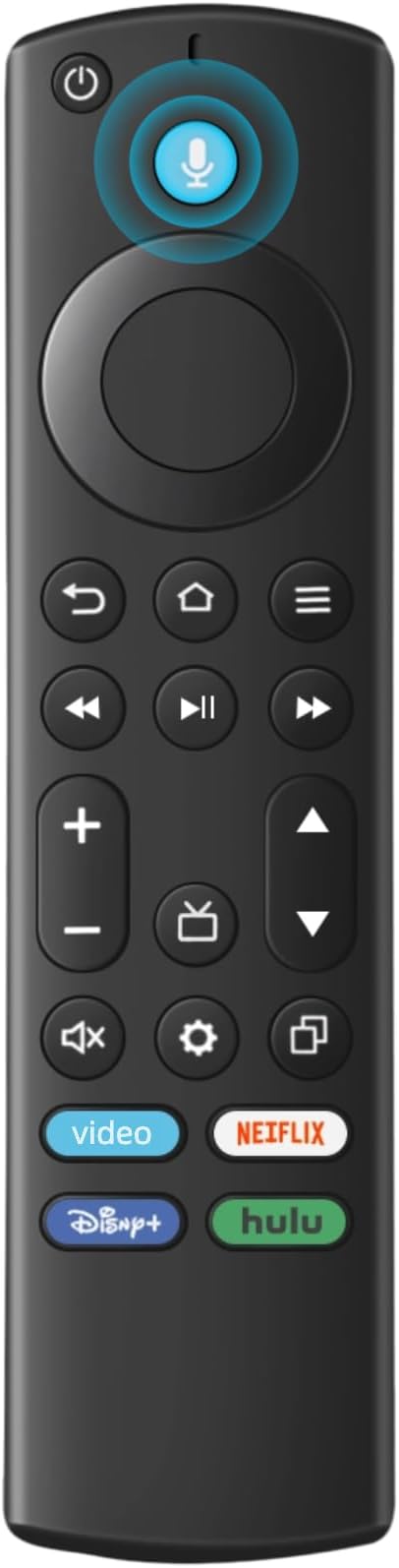 ORQRQO Replacement Remote for All Fire Series, TV Stick (HD, 4K, 4K Max, Lite), TV Cube and Omni, Insignia, Toshiba, Smart TVs, with Voice Control