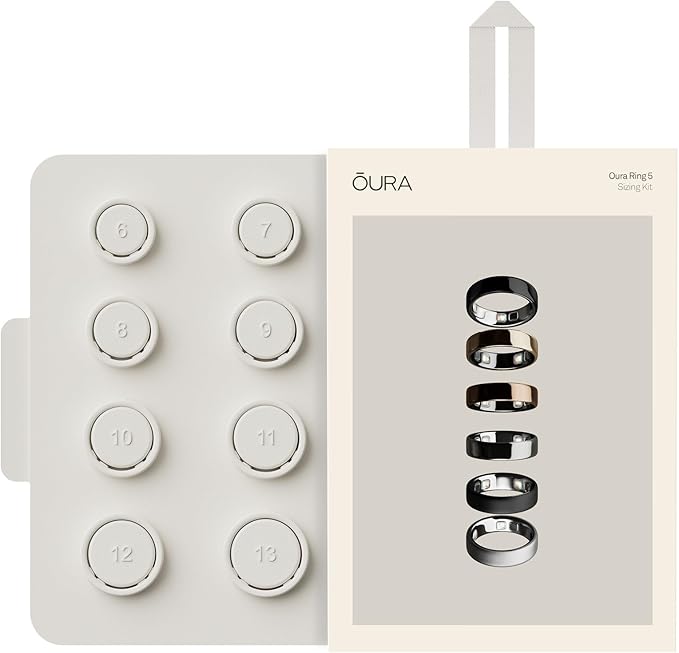 Oura Ring 5 Sizing Kit - Size Before You Buy Oura Ring 5 - Unique Sizing, Not Standard Ring Sizing - Receive Amazon Credit for Oura Ring 5 Purchase