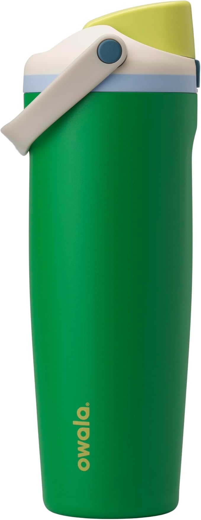 Owala FreeSip Sway Insulated Stainless Steel Water Bottle with Two-Way Spout, Built-In Straw and Bucket Handle, Made for Travel, School, and Sports, BPA Free, Leak Proof, 30 oz, Putting Green