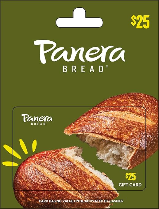 Panera Bread Physical Gift Card - $25