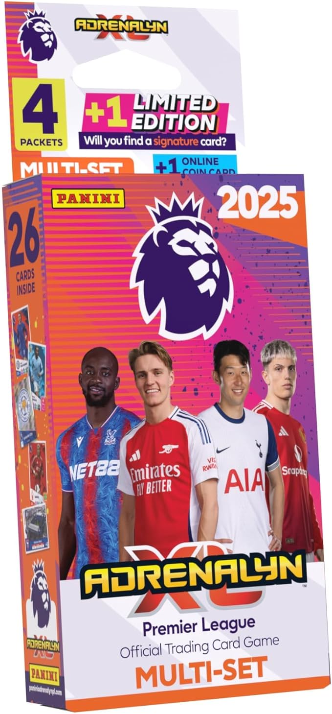 Panini Premier League 2024/25 Adrenalyn XL Multiset Trading Cards (61 pieces)