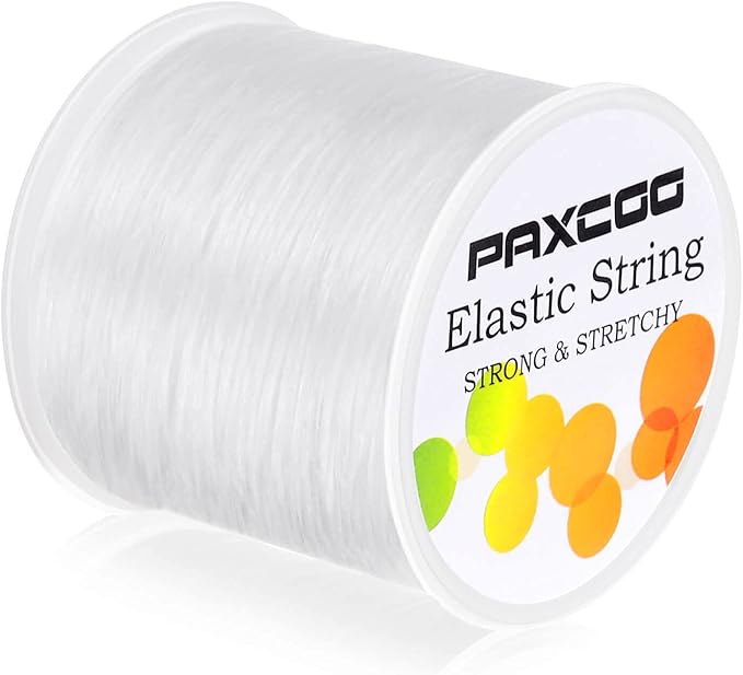 Paxcoo Elastic Bracelet String Cord Stretch Bead Cord for Jewelry Making and Bracelets Making
