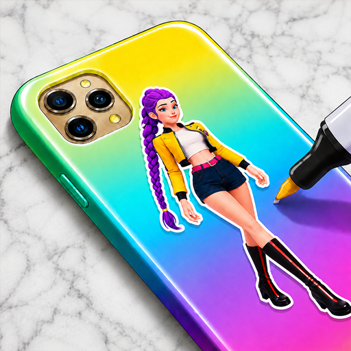 Phone Case Paint DIY- Spray Paint ASMR Design & Art