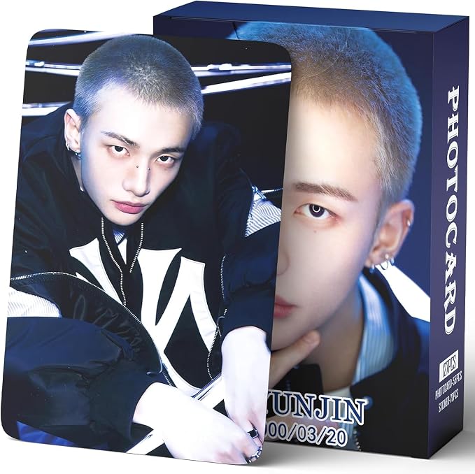 Photocards 127 PCS Hollow Photo Cards Dominate World Tour Photocards lomo Card Gift Lomo Cards Merch for Boys and Girls (Hyunjin)