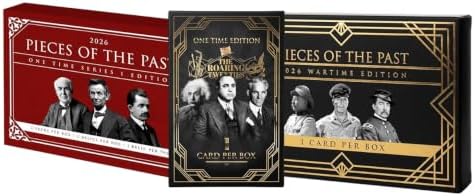 Pieces of the Past One Time Series 1, Wartime, and Roaring 20's Edition Bundle, 3 Sealed Historical Relic Trading Card Boxes, Relic Card in Every Box, Presidents Wartime Leaders and the Jazz Age