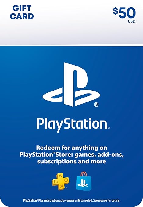 PlayStation Store Physical Gift Card - $50