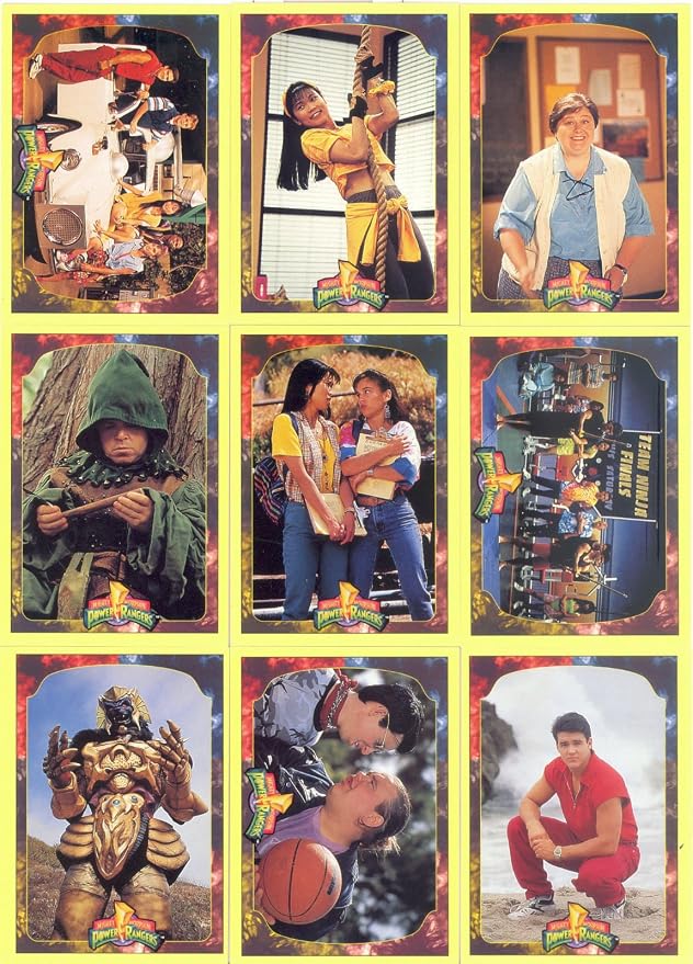 POWER RANGERS SERIES 2 1994 COLLECT-A-CARD COMPLETE BASE CARD SET OF 72