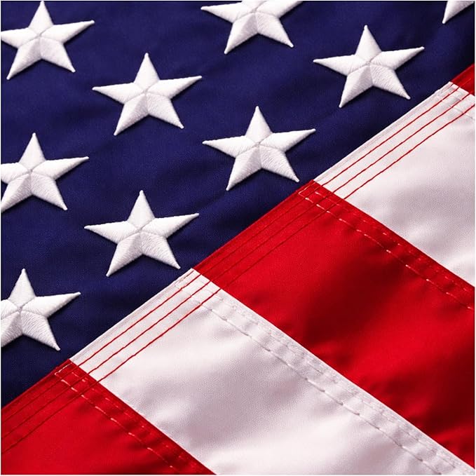 Premium 3x5 American Flags for Outside – Heavy Duty Nylon, Embroidered Stars & Sewn Stripes