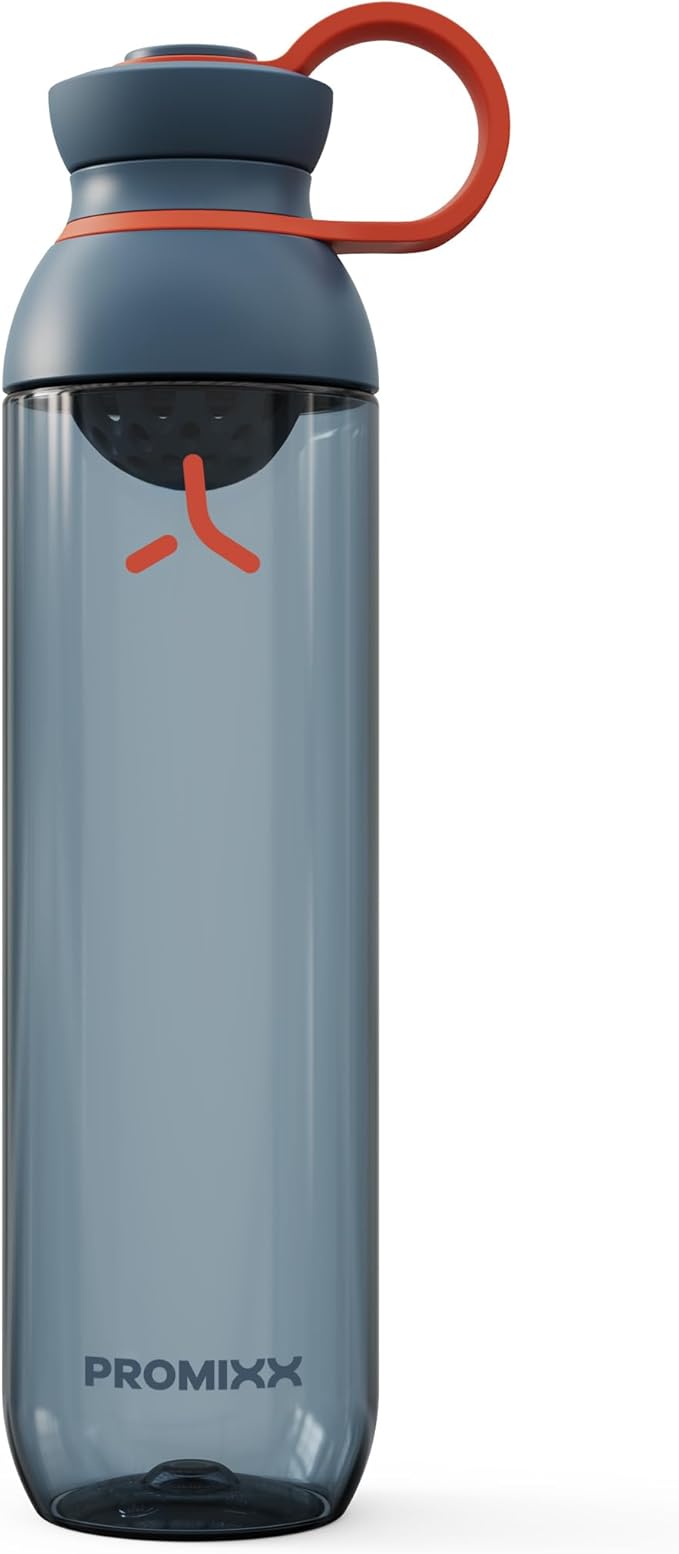 Promixx FORM Sports Water Bottle - Premium BPA Free Water Bottle for Fitness Sports & Outdoors - Sustainable Drinks Bottle with Measurement Markers and Leakproof Lid - 760ml / 26oz (Midnight Blue)