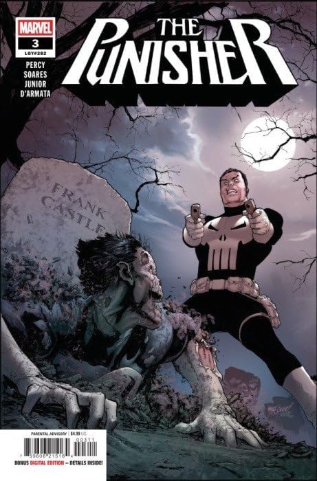 Punisher (15th Series) #3 VF/NM ; Marvel comic book | 282 Percy Grave Cover