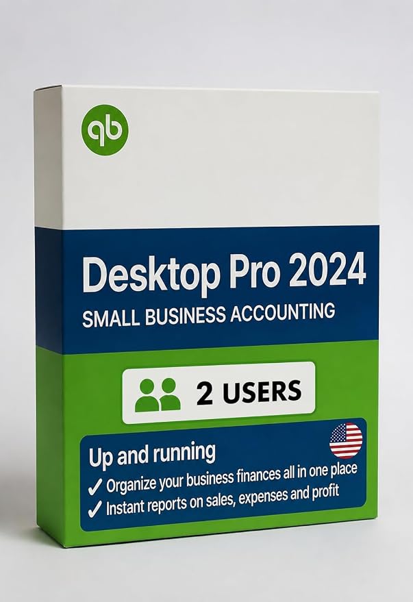 Quick-Books Desktop Pro Plus 2024 | 2 users | for PC | Lifetime | NO DVD | Amazon Message Delivery (Within 1 hrs)