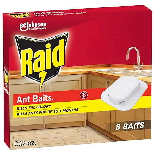 Raid Ant Killer Baits, Child Resistant Bug Killer for Indoor Home Use, 0.24 Oz, 8 Count