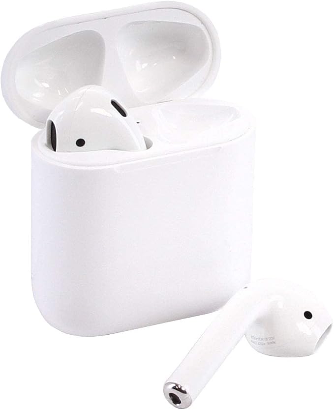 (Renewed) Apple AirPods 2 with Charging Case - White