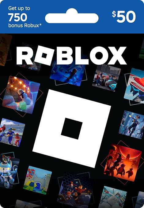 Roblox Physical Gift Card [Includes Free Virtual Item] [Redeem Worldwide] - $50