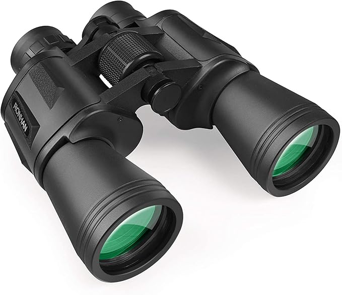 RONHAN Binoculars for Adults High Powered, Military HD Professional/Daily Waterproof 20x50 Binoculars for Bird Watching Travel Hunting Football Games Stargazing with Carrying Case & Strap