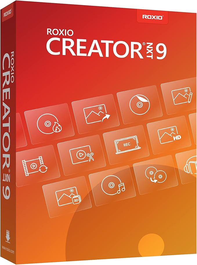 Roxio Creator NXT 9 | Multimedia Suite and CD/DVD Disc Burning Software [PC Disc]