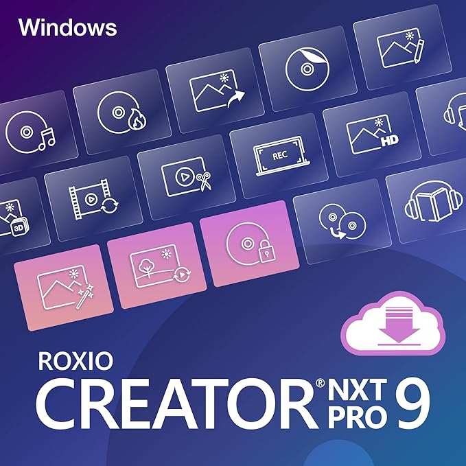 Roxio Creator NXT Pro 9 | Multimedia Suite + Photo Editor and CD/DVD Disc Burning Software [PC Download]