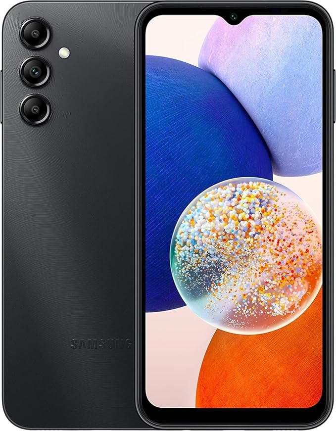 Samsung Galaxy A14 5G, 64GB, Black - Unlocked (Renewed)