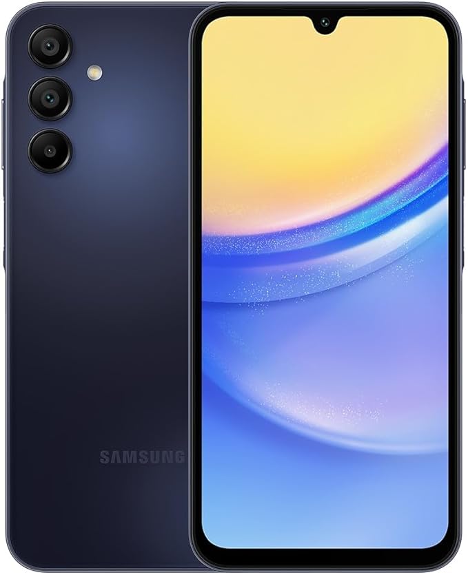 Samsung Galaxy A15 5G, 128GB, Blue Black - Unlocked (International Version) (Renewed)