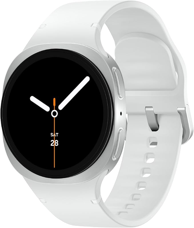 Samsung Galaxy Watch 8 (2025) 40mm Bluetooth Smartwatch, Cushion Design, Fitness Tracker, Sleep Coaching, Running Coach, Energy Score, Heart Rate Tracking, Silver [US Version] (Renewed)