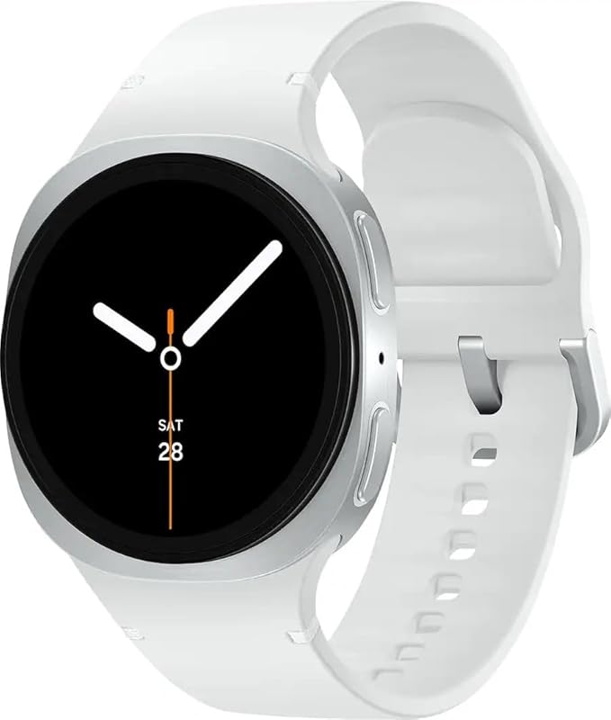 Samsung Galaxy Watch 8 (2025) 40mm LTE Smartwatch, Cushion Design, Fitness Tracker, Sleep Coaching, Running Coach, Energy Score, Heart Rate Tracking, Silver [US Version] (Renewed)