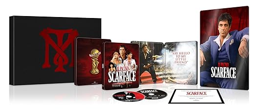 Scarface (1983) – Ultimate Collector's Edition IconART with SteelBook (4K Ultra HD + Blu-ray + Digital) (Amazon Exclusive)