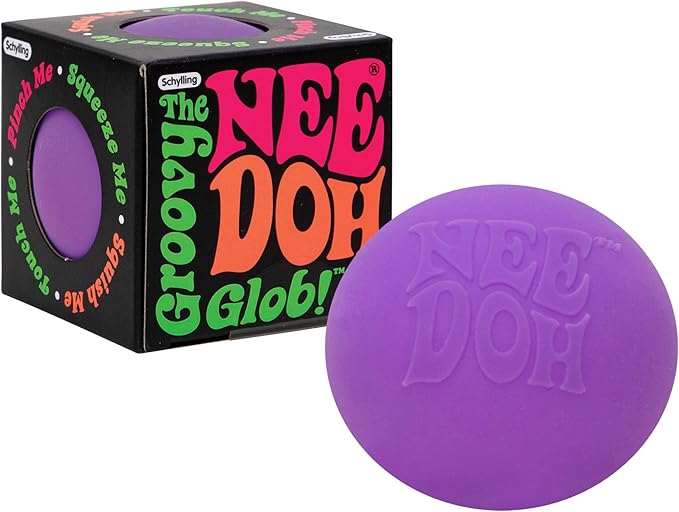 Schylling NeeDoh Original - Sensory Fidget Toy - Purple - Ages 3 to Adult , 1 Count ( Pack of 1)