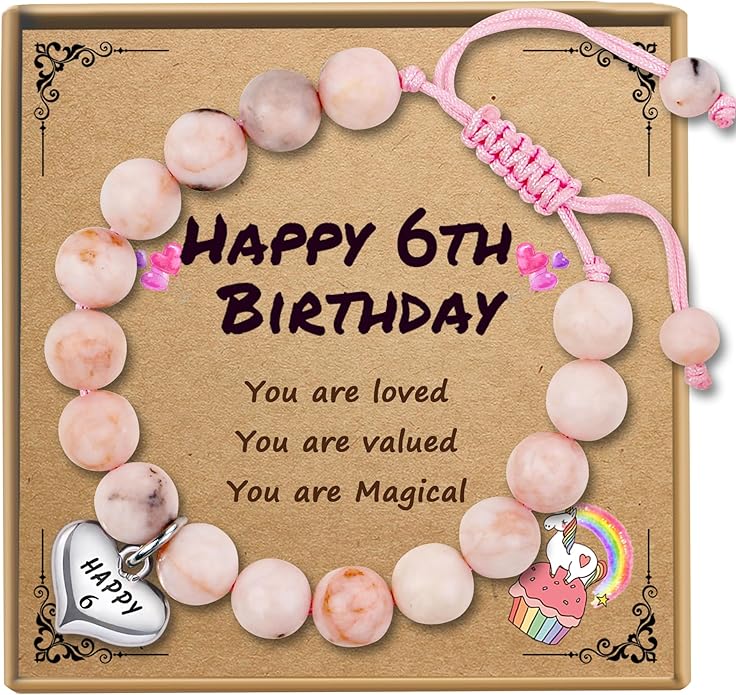 Sereney Birthday Gifts for Girls, Beaded Bracelets as 1/2 1 2 3 4 5 6 7 8 9 10 11 12 13 14 15 16 Year Old Birthday Gift, Adjustable Cross/Pearl Bracelet as Happy Birthday Gifts for Daughter