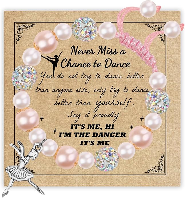 Sereney Dance Recital Gifts for Girls as Handmade Birthday Gift for Women New Grandma Sister in Law Friends Bestie Bracelets Best Friend Gift for Her