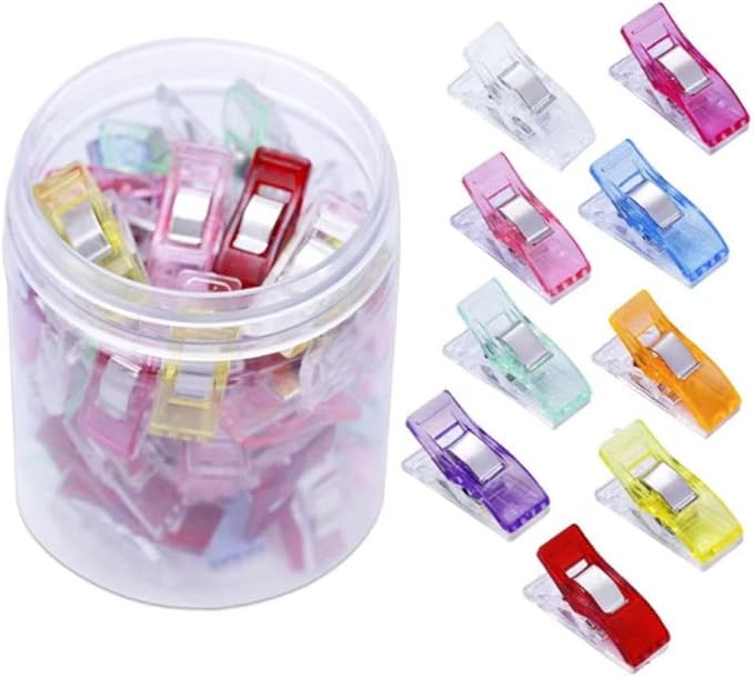 Sewing Clips, 50 Pcs with Plastic Box, 20H Professional - 10+ - Easy Application