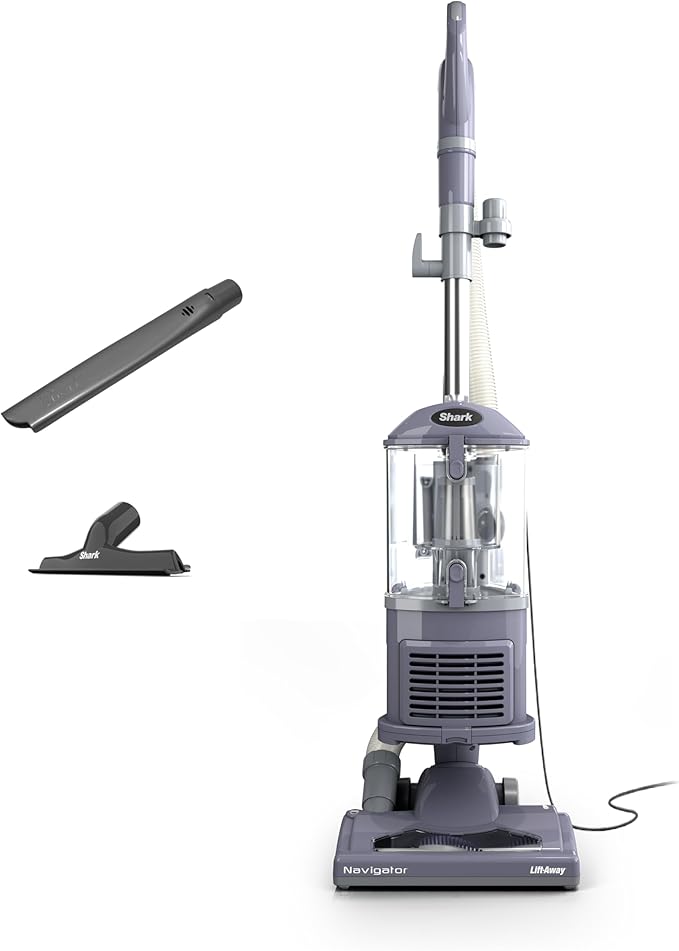 Shark Upright Vacuum Cleaner | Navigator Lift-Away | Pet Hair, Carpet & Hard Floor Cleaning | Upholstery & Crevice Tools | HEPA Filter | Swivel Steering | Large Dust Cup Capacity | Lavender | NV352