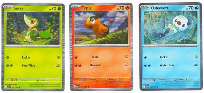 Snivy Tepig Oshawott - White Flare Black Bolt - Promo Card Lot - 001/086