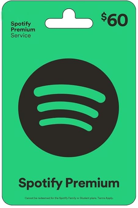Spotify Physical Gift Card - $60