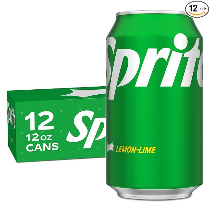 Sprite Lemon Lime Soda Soft Drinks, 12 fl oz, 12 Pack