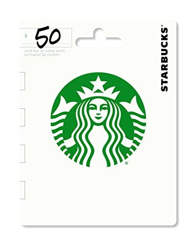 Starbucks Physical Gift Card - $50