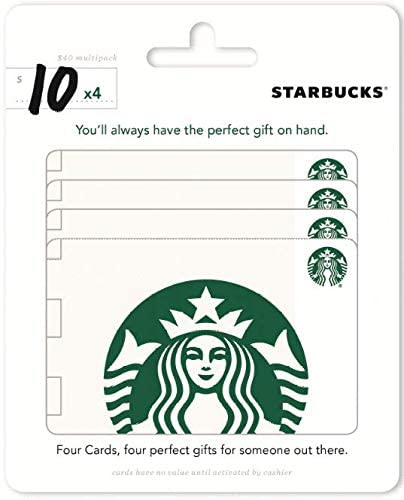 Starbucks Physical Gift Cards (Multipack of 4 x $10) - $40
