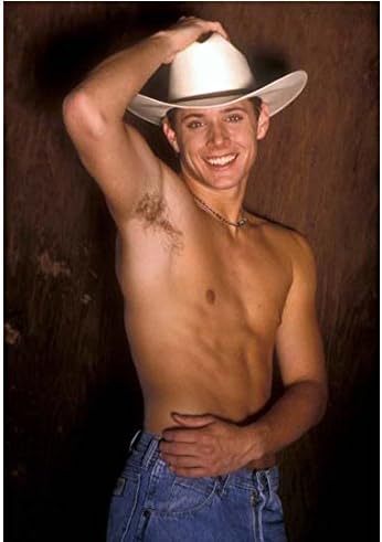 Supernatural Young Jensen Ackles is Dean Winchester Cowboy Shirtless HOT 8 x 10 Inch Photo