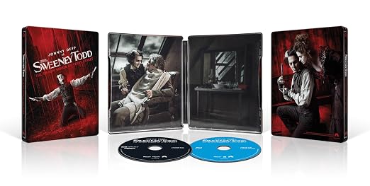 Sweeney Todd: The Demon Barber of Fleet Street (Limited Edition Steelbook) [4K UHD + Blu-Ray + Digital Copy]