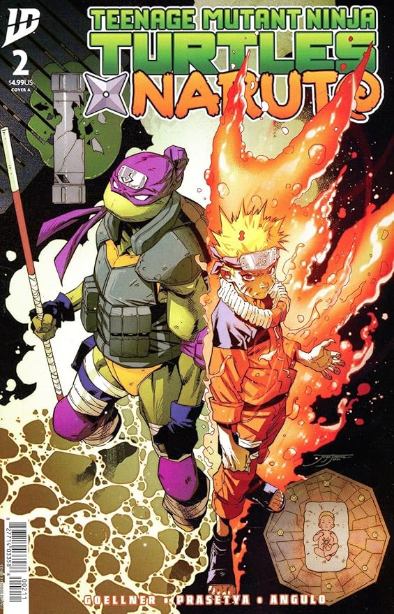 Teenage Mutant Ninja Turtles X Naruto #2A VF/NM ; IDW comic book