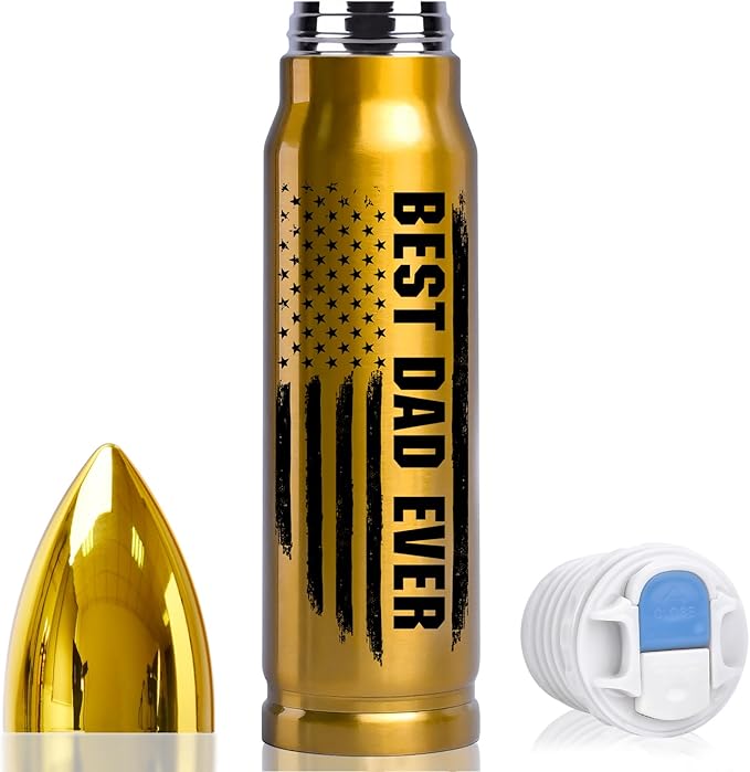 Tmacker Fathers Day Dad Gifts for Dad from Daughter Wife - 17oz Stainless Steel Bullet Tumbler Coffee Mug Birthday Gifts for Men Grandpa on Christmas Anniversary Valentines Stocking Stuffers for Men