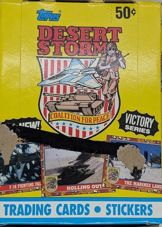 Topps Desert Storm Coalition for Peace Trading Cards Box - 36 Count (288 Pieces)