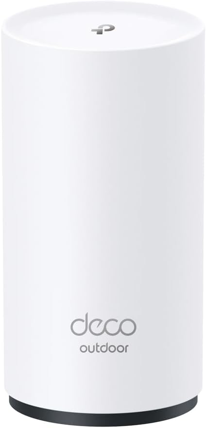 TP-Link Deco X20-OUTDOOR AX1800 Dual-Band Wi-Fi 6 Outdoor Mesh WiFi Extender Unit | Up to 2,200 sq.ft| 2 Gigabit PoE+ Ports, Waterproof| HomeShield| 3 Mounting Options| Secure by Design, 1-Pack