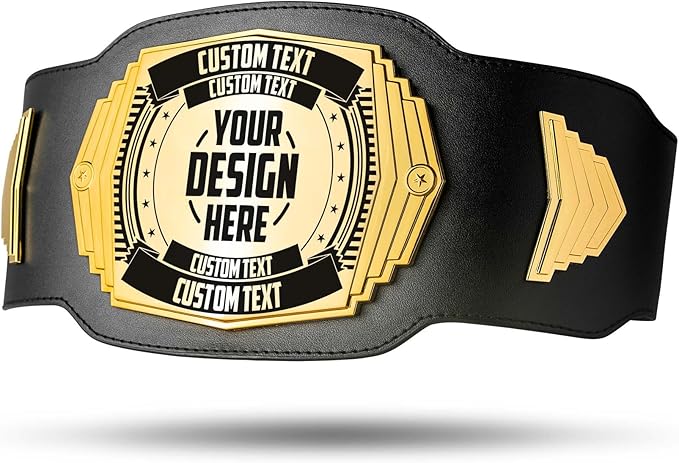 TrophySmack Ultimate 2lb Custom Championship Trophy Belt, Youth Sized