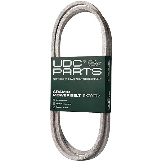 UDC Parts GX20072 John Deere 42 Inch Deck Belt Replace D110 L110 D105 E100 D130 S100 LA105 L100 D100 E130 L111 E110 E120 D125 125 LA135 LA110 S100 LA120 S120 LA125 UC32283 GY20570 Deck Belt / 104 inch